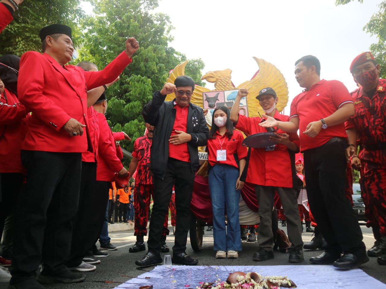 Djarot Lepas Karnaval Budaya Cinta Pancasila di Yogyakarta