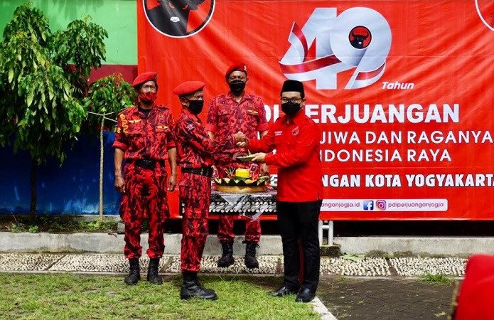 Satgas PDI Perjuangan Tertua di Kota Yogya Dapat Penghargaan