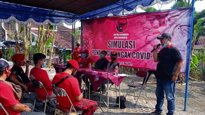 DPC PDI Perjuangan Kota Yogyakarta Gelar Simulasi Penanggulangan Covid-19